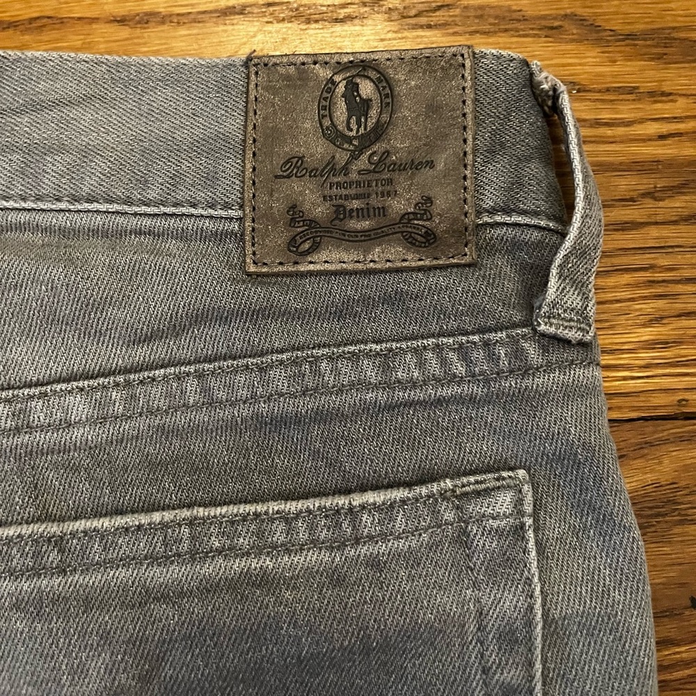 Ralph Lauren Sport Proprietor Denim Gray Designer Jeans Women’s Size 27‎ X 29 - Picture 2 of 9